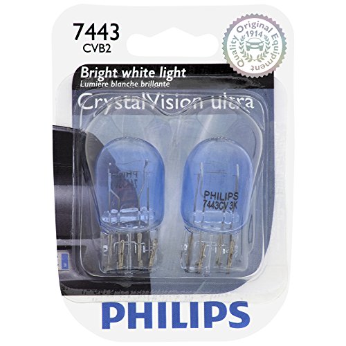 Lâmpada ultra miniatura Philips 7443CVB2 7443 CrystalVision, pacote com 2