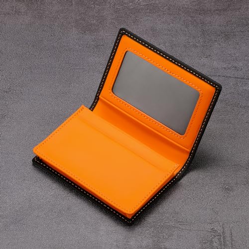 Image of HISCOW Business Card Holder with Large Compartment - Full Grain Leather