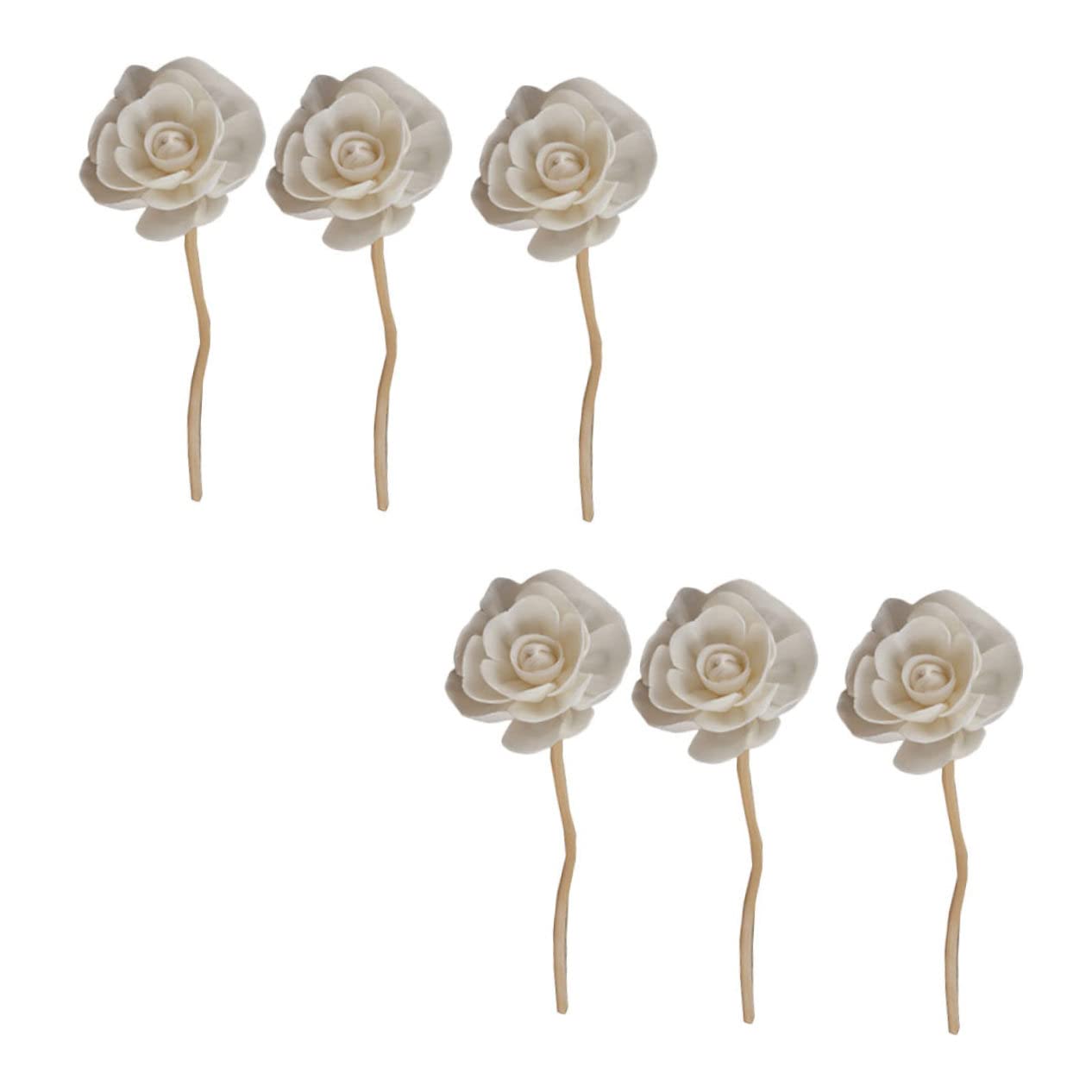 Toyvian Bâtonnets Diffuseurs Parfumés en Rotin Naturels Lot De 6 Bâtonnets Aromatiques Absorption Rapide pour Huiles Essentielles Diffuseur De Parfum D'ambiance pour Aromathérapie Intérieure