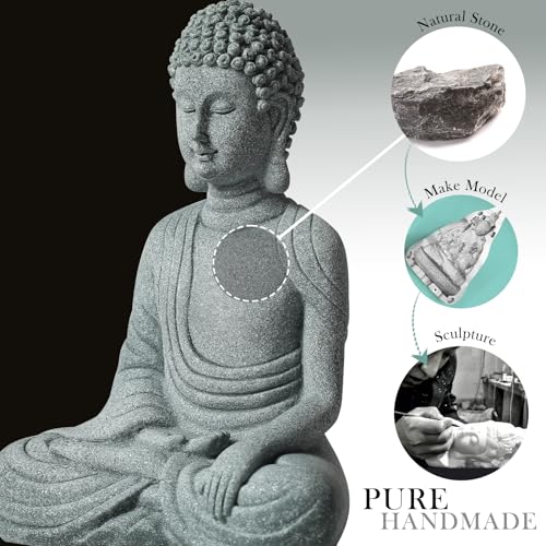 Figura de Buda Pequeña de Piedra para Decoración miniatura 5