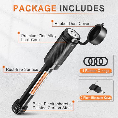image for JUSTTOP Trailer Hitch Receiver Pin Lock,5/8