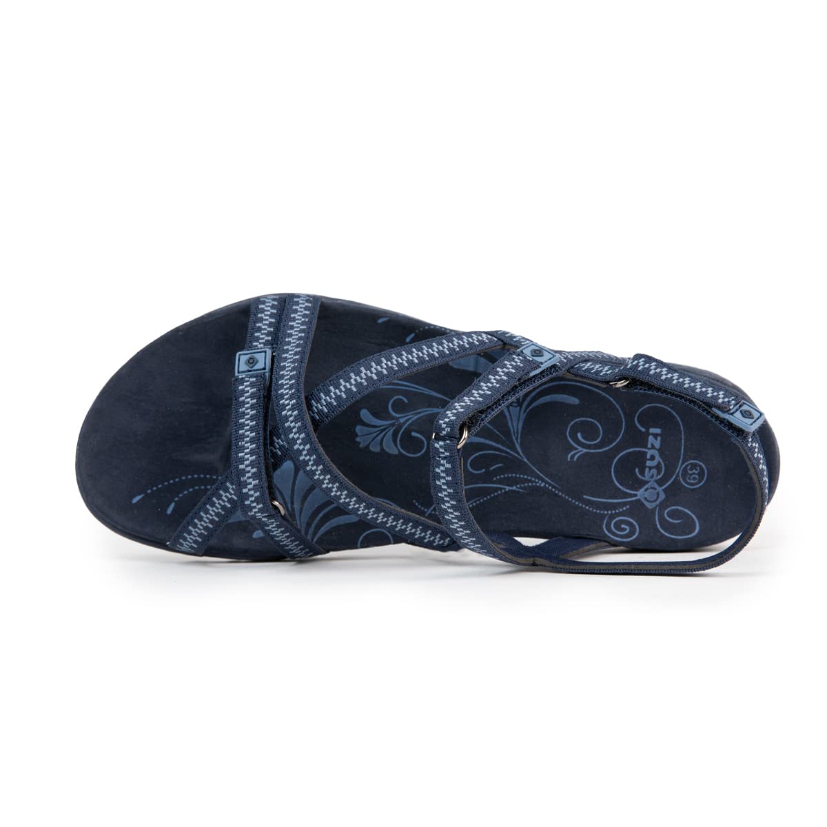 Izas Sandalias de Senderismo para Mujer Deportivas y Cómodas. Sandalias Planas de Verano para Trekking y Caminar de Diseño Ergonómico con 3 Ajustadores. Color Negro