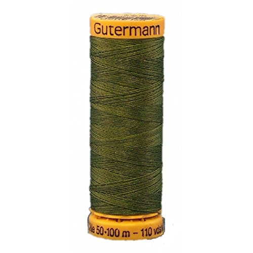 Hilo de algodón 100% natural Gütermann verde salvia miniatura 1