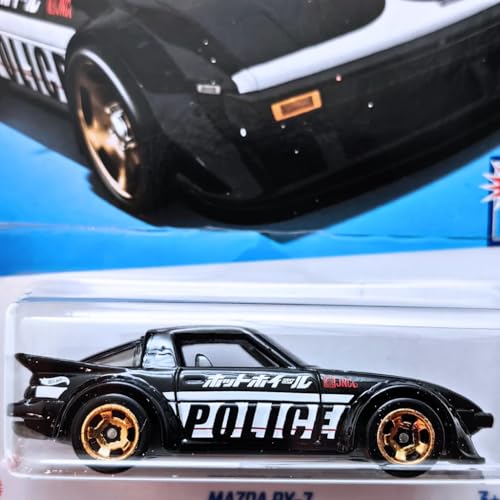 Image of Hot Wheels 1:64 Mazda RX 7 HW First Response 3 Years & Above (Black)