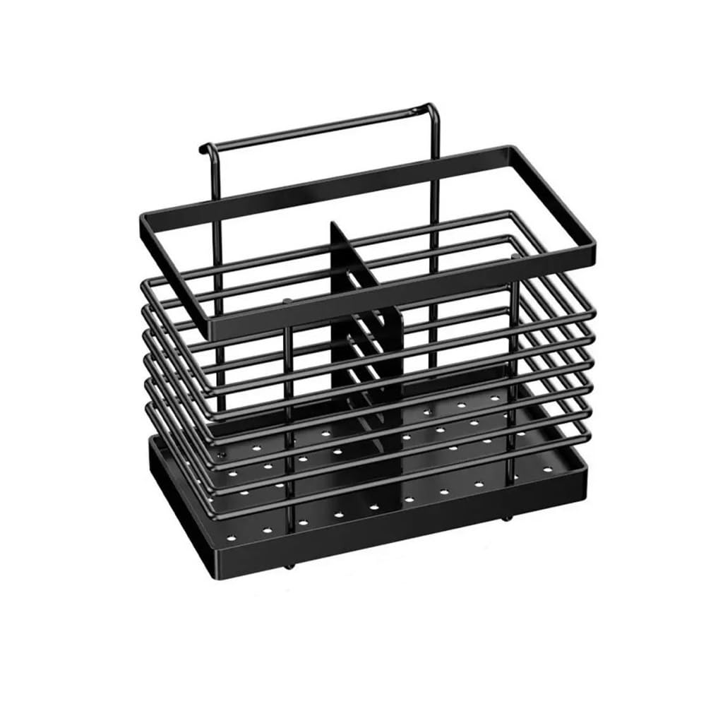E7v2t9k6 One Color Cooking Utensil Holder Hanging Kitchen Cutlery Holder Sink Caddie Drainer Stainless Steel Spoon And Fork Chopstick Organizer Cutlery Organizer