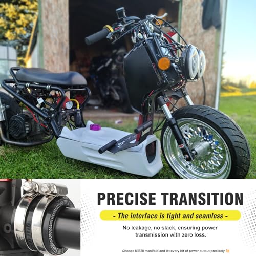 Image of NIBBI Predator 212 Intake Manifold,212 Predator Performance Part Intake Pipe Inlet Manifold For Mini Bike 196cc /212cc /224cc Engine GX160 GX200 225RS(Black)