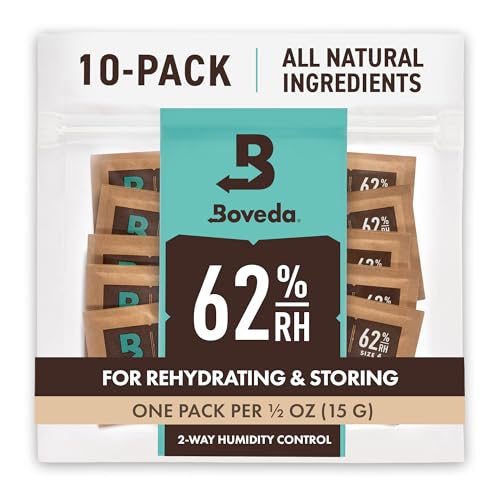 Boveda 62% Two-Way Humidity Control Packs For Storing ½ oz