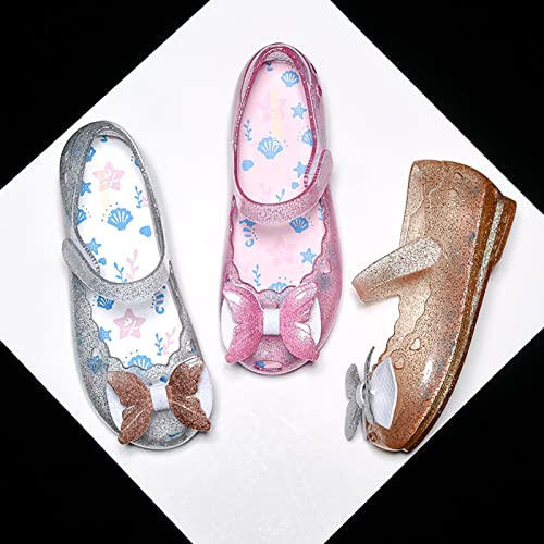 Children Kids Girls LED Light PVC Sandals Casual Luminous Shoes Jelly Bow Round Toe Princess Shoes4