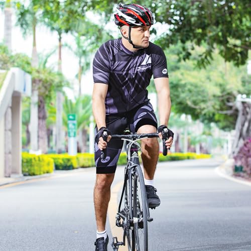 sponeed Shorts de ciclismo masculinos acolchoados, calças de ciclismo para ciclismo, Atualização - C