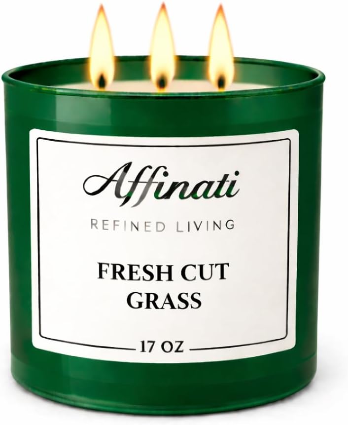 Affinati Japanese Cherry Blossom 3-Wick Candle - 17 oz Luxury Soy Blend Wax Candle, Long-Lasting Home Fragrance