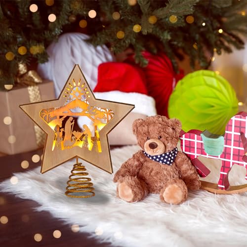 Ghostmagic Nativity Christmas Tree Star Topper Lighted thumb #5