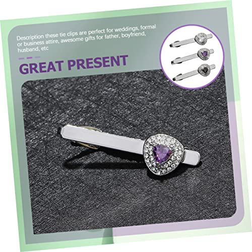 Clips de corbata GALPADA evite corbatas desalineadas con pasadores elegantes para trajes 2