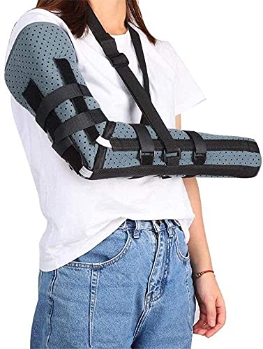 Arm sling for shoulder injury shoulder immobilizer shoulder sling Breathable Shoulder Immobilizer Support Splint ,Left or Right Adjustable Arm Sling Splints for Broken Arm, Wrist, Elbow, Shoulder Inju