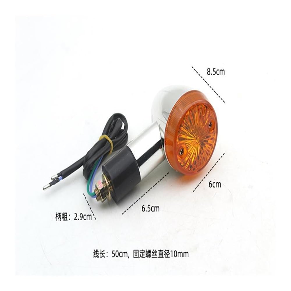 Indicador motocicleta intermitente Para Kaw&asaki VU&LCAN VN 500 750 800 900 1500 1600 1700 2000 Indicador De Señales De Giro De Bala De Motocicleta Clásica Personalizada