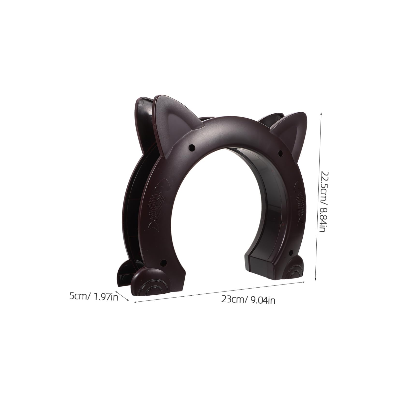 GALPADA Medium Cat Door Decorative Cat Shaped Pet Door for Easy Access Dogs and Pets Enhance Home Decor with Stylish Design