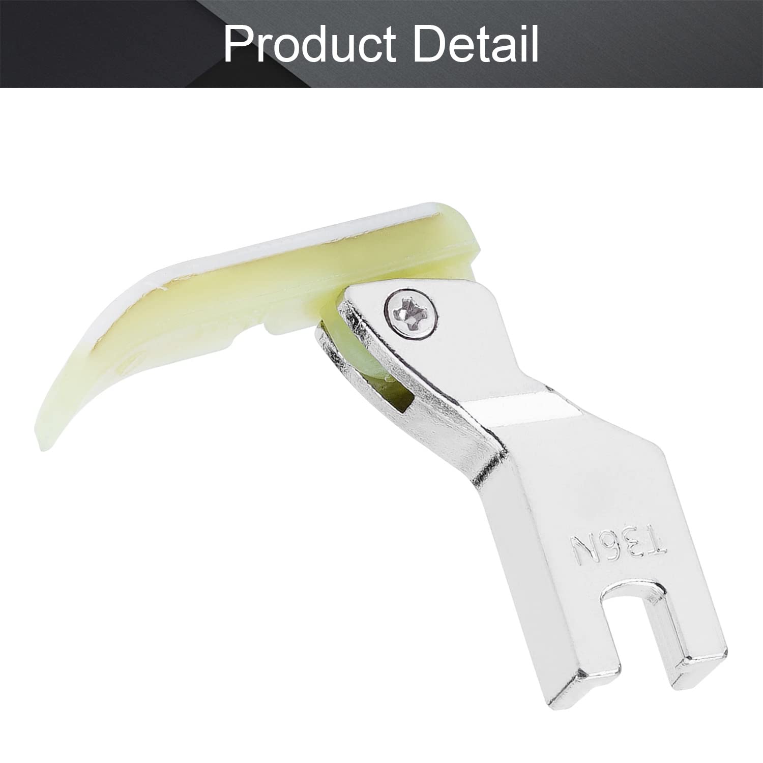 Othmro P36N - Piedino per macchina da cucire industriale, in acciaio, ideale per accessori di ricambio, colore bianco e argento, 1 pezzo 2 pezzi T36N acciaio e plastica giallo