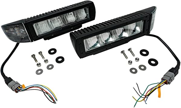 Review EPR Distribution Universal Heated LED Snow Plow Lights Compatible with Buyers 1312100 with Cut & Splice Wires