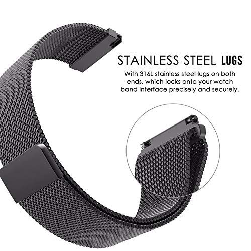 Correas de reloj de acero inoxidable 16 18 20 22 24mm con cierre de hebilla 7