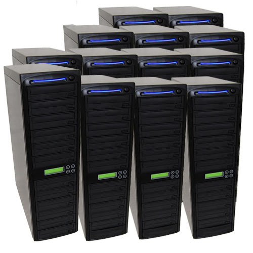 Image of Produplicator 1 to 250 CD DVD SATA Daisy Chain Duplicator with 1TB HDD