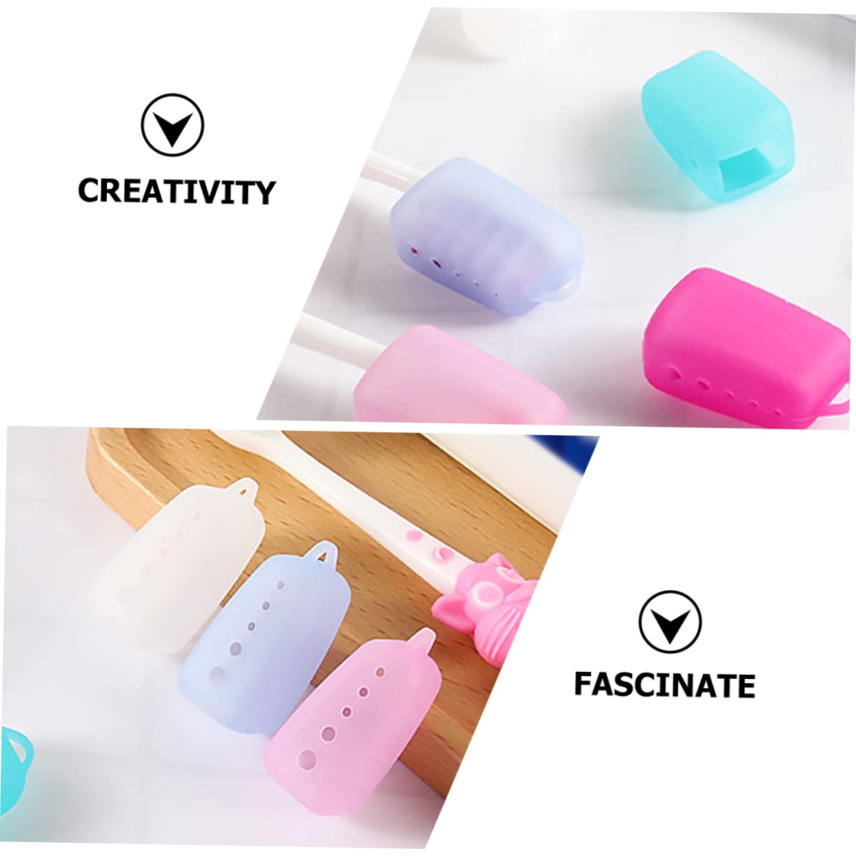 Beaupretty 50piezas Protector De Cepillo De Dientes para Cubiertas De Cabezal De Cepillo De Dientes Accesorios De para Camping y Negocios