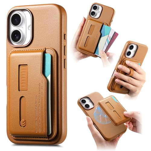 Coque portefeuille amovible 2 en 1 pour iPhone 17 Pro protection antichoc avec dragonne
