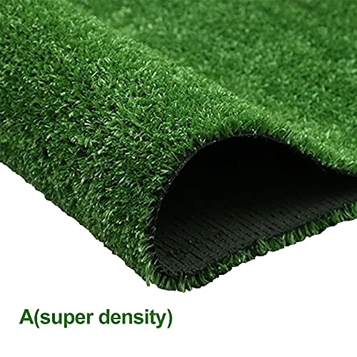 MVPACKEEY 1 Rolle Kunstrasen-Teppich, realistische Kunstrasenmatte, 1 m x 1 m, Kunstrasen, für Terrasse, Garten, Rasen, Hochzeit, Dekoration, drinnen und draußen, Hundetraining (super Dichte) - Image 3