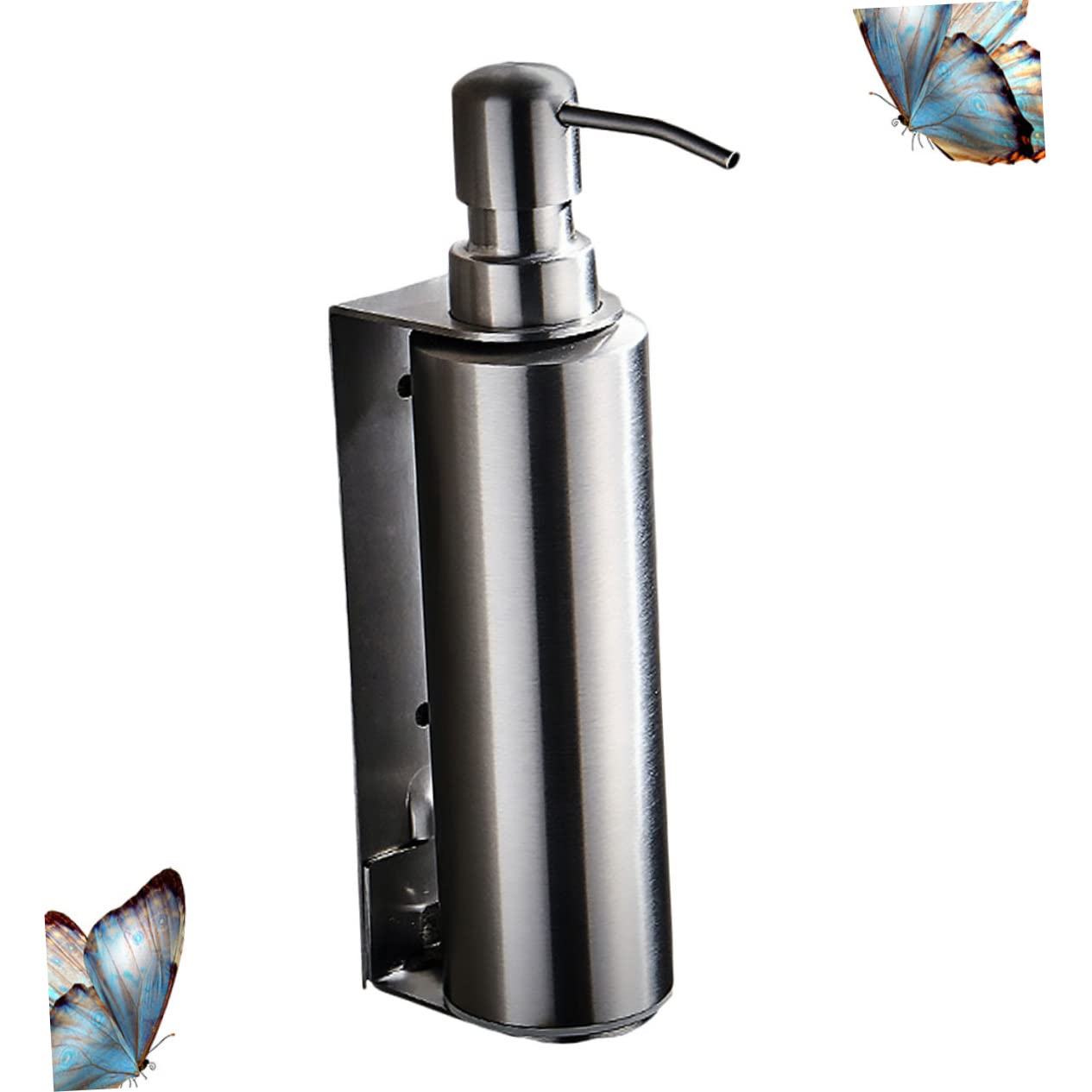 Ciieeo Dispensador de Jabón de Pared de Acero Inoxidable, Soporte Colgante para Baño, Fácil de Instalar, Almacenamiento para Champú y Gel de Ducha