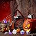 Nerfcareani Dsooldre 50pcs Luminous Halloween Mini Resin Statue for Crafts Luminous Miniature Figures Hide Pumpkin Ghost Miniature Figures Bulk Halloween Party Favors Desktop (SXL-SSSZ-WSJ-50PC)