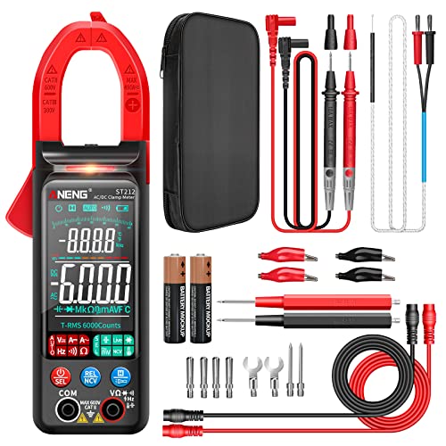 ANENG Clamp Meter Multimeter Tester Auto Ranging TRMS 6000 Counts AC/DC