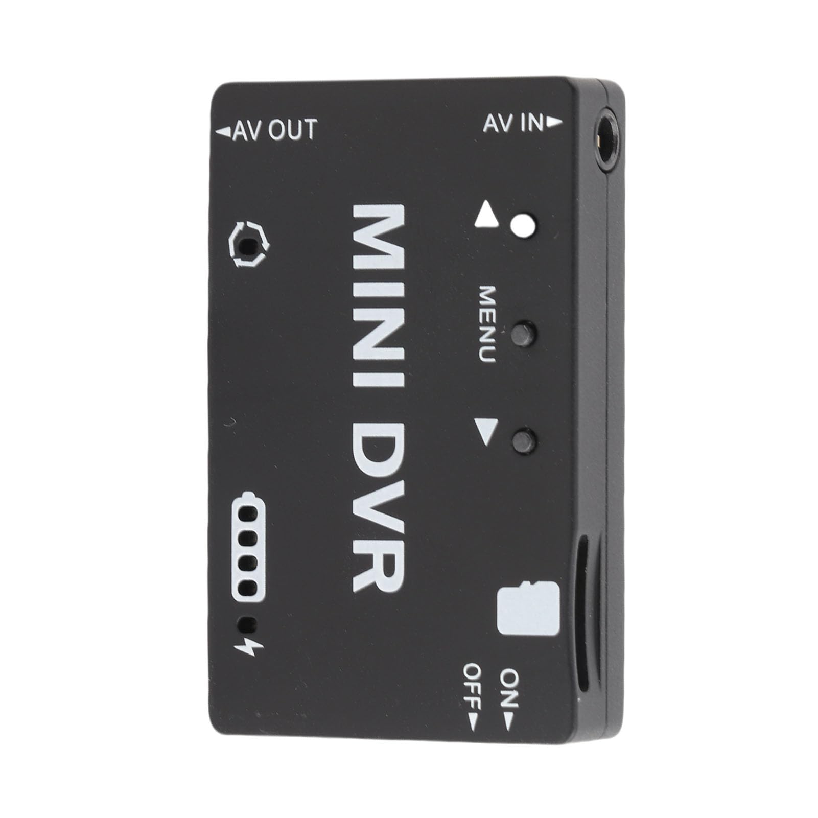 VBESTLIFE Mini-FPV-DVR-Modul mit Eingebautem Akku, Umschaltbarer NTSC-PAL-Video-O-FPV-Recorder für RC-Modelle, Gehäuse aus Aluminiumlegierung, Lange Arbeitszeit, Mehrsprachiges Menü