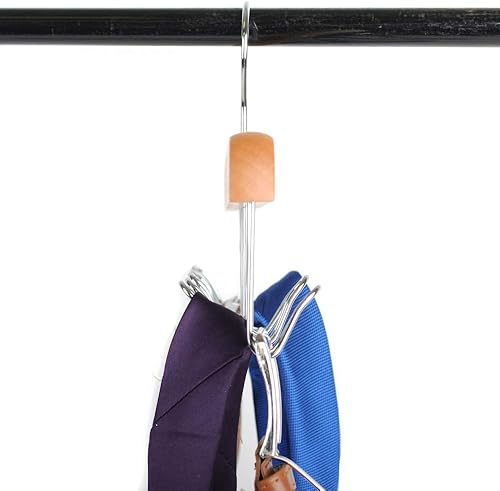 Miniatura 7 de Umo Lorenzo Percha para cinturón para armario, organizador de accesorios para cinturones, corbatas y bufandas