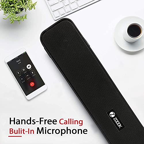 Image of Zoook Melody Bluetooth Soundbar 24W /USB /TF /AUX-in /FM /Bluetooth 5.0 /2500 mah Battery /Portable /Bluetooth Speaker (Black)