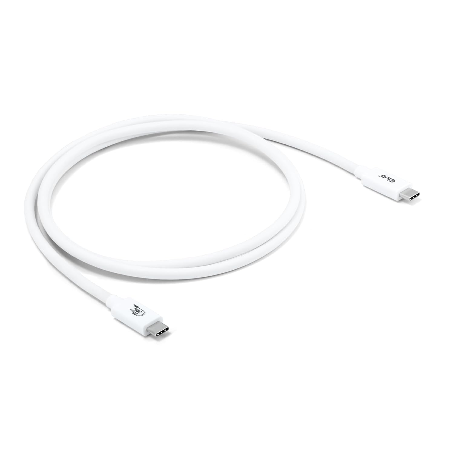 Club 3D CAC-1572 USB 80Gbps Certified 240W 8K 240Hz Type-C® 1.2m / 3.94ft White Cable