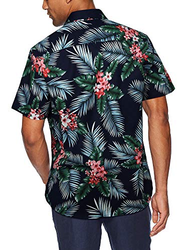 Image of Men's Hawaiian Shirts Short Sleeve Aloha Shirt for Men Casual Button Down Tropical Hawaii Floral Shirt Summer BeachParty