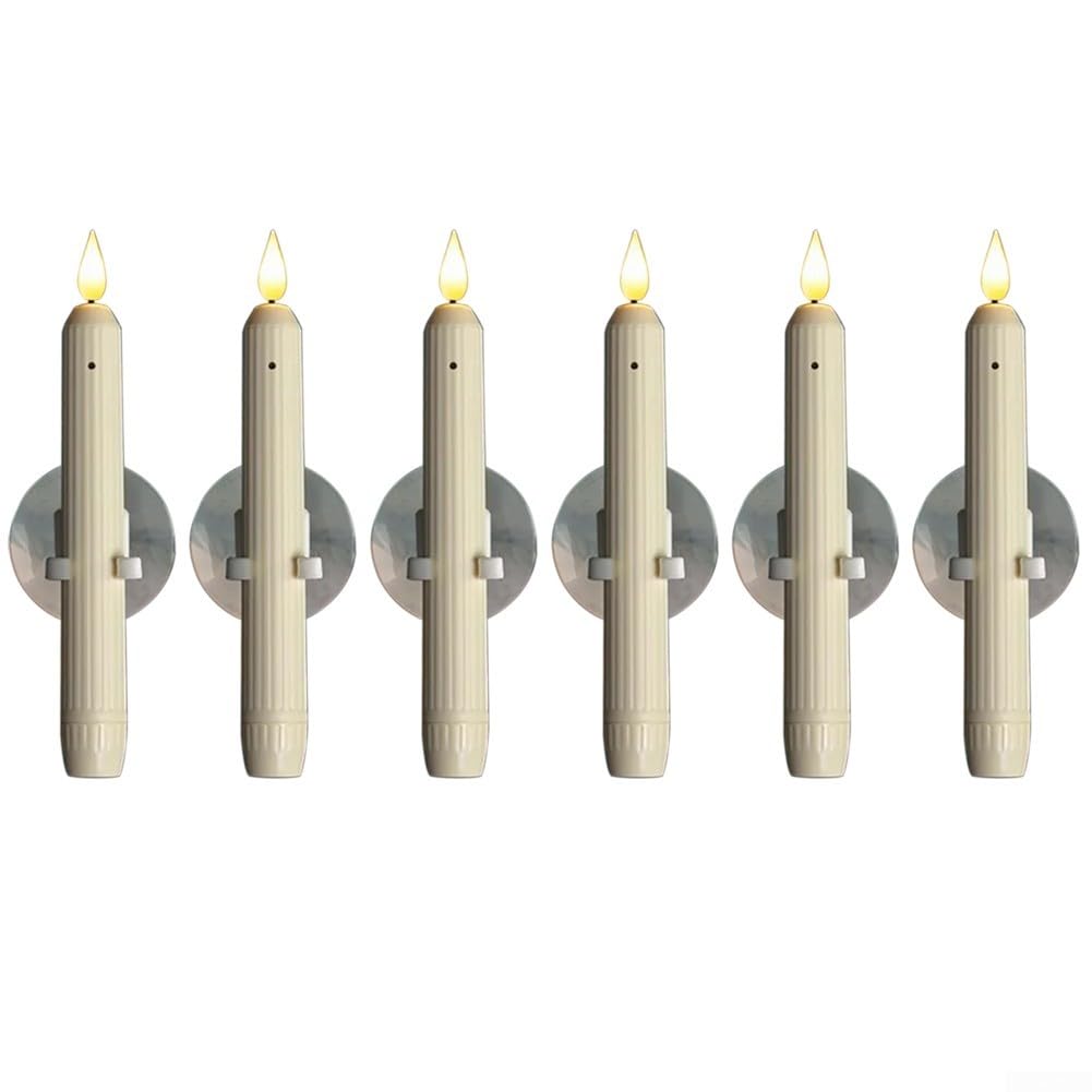 Candele LED Finestra 18cm Fiamma Realistico Candele LED Finestra