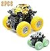 ZSY Giocattoli educativi di Quattro Ruote motrici in inerzia Giocattolo Cross-Country rampicante rampicante Stunt Auto Resistente all'automobile Auto Set di Costruzioni (Color : Green And Yellow)