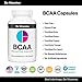 Do Vitamins Premium Vegan BCAA Capsules - Branched Chain Amino Acids Supplement (2:1:1) - 2100mg AjiPure BCAAs Amino Acids for Muscle Growth, Recovery & Energy - Paleo, Keto - 90 Count