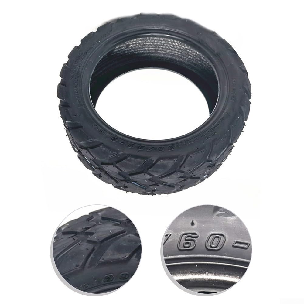 10-Inch 80/60-6 Tubeless Tire For Electric Scooters - Replacement For Zero 10X & Similar Models