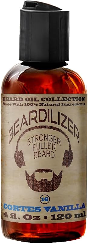 Óleo para Barba Beardilizer Cortes Vanilla com Argan, Jojoba e Vitamina E — 142 g