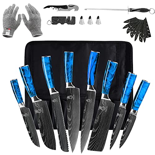 FULLHI 14-Piece German Knife Set