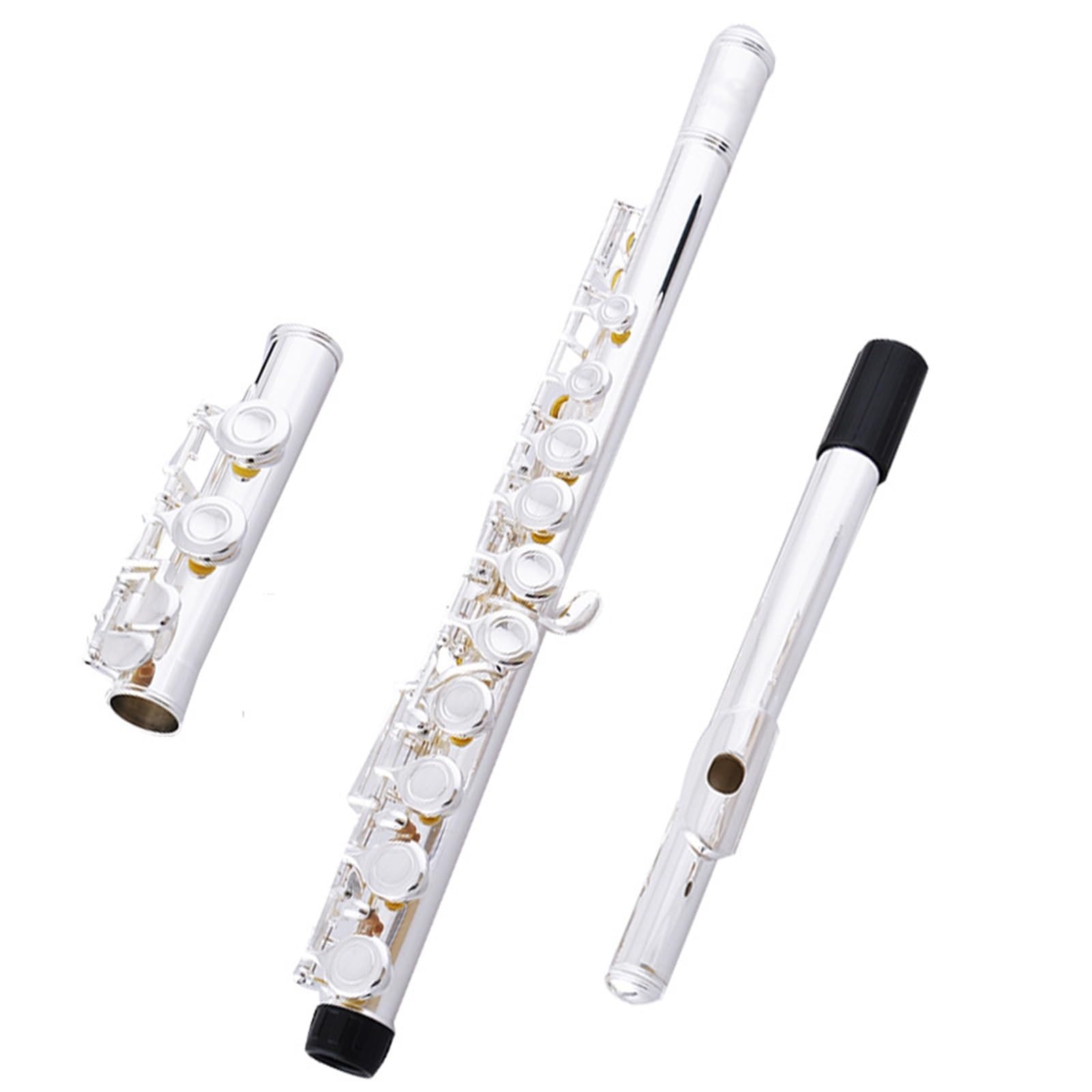 flauto traverso Accessori Per Strumenti Musicali Elettronici Per Flauto Traverso In Argento A 16 Tasti Professionale