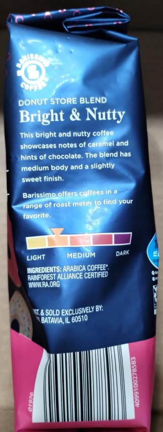 Barissimo coffee Donut Store Blend medium roast ground 12 oz - 340 g (2 pack)