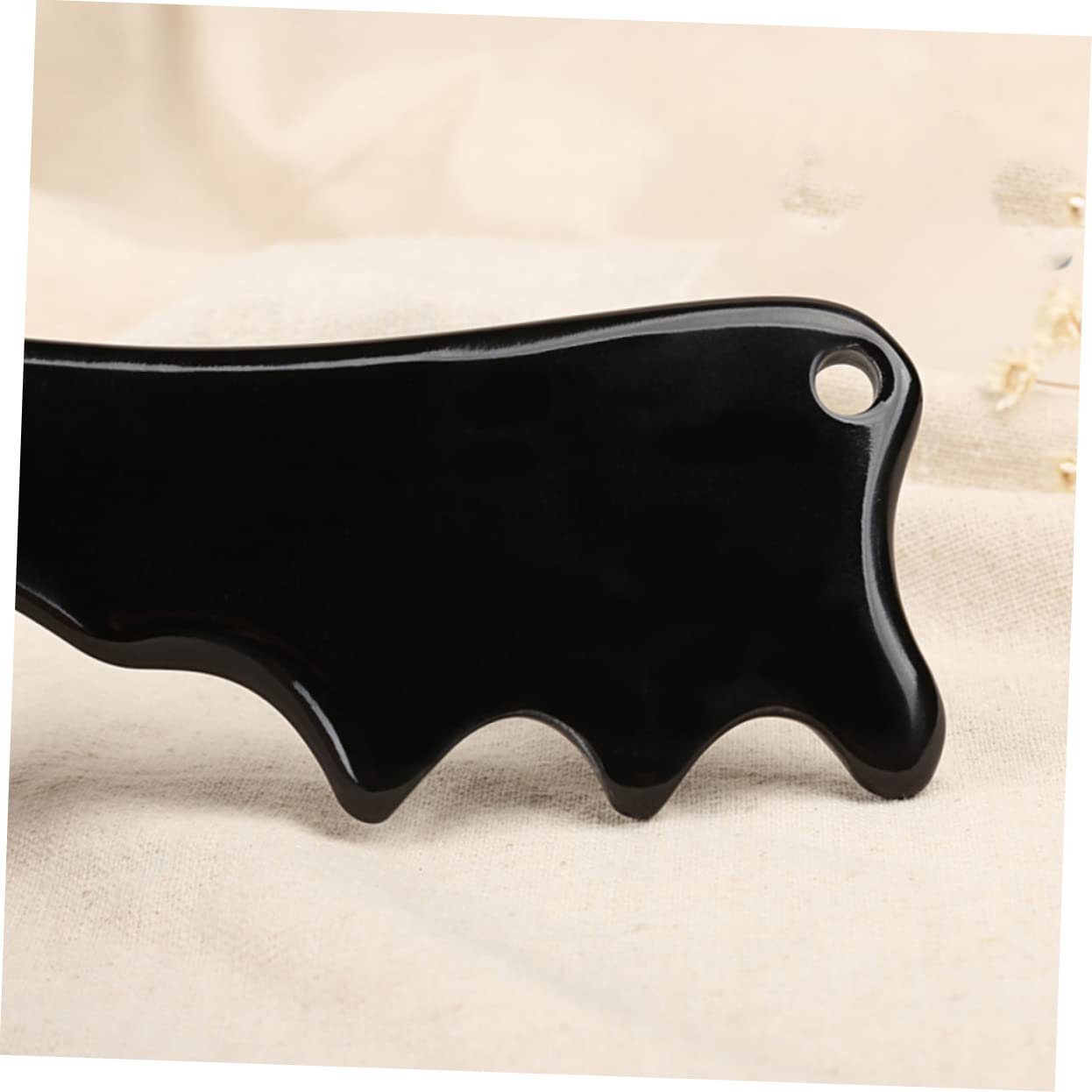 3piezas Placa De Raspar Multifuncional De Cuerno Natural Diseño De Cabeza De Pájaro Para Masajes Faciales y Corporales Herramienta De Gua Sha Para Cuello y Espalda