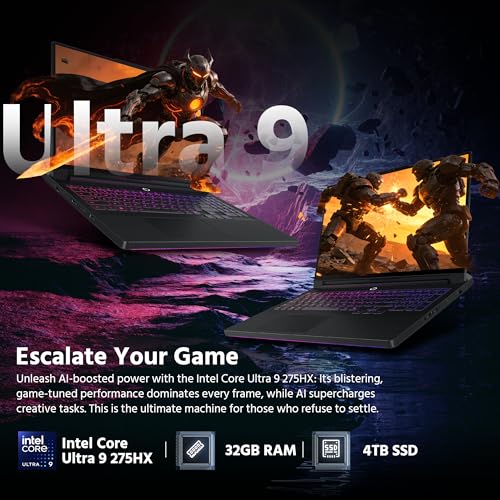 Image of Lenovo Legion Pro 7i 16 inch WQXGA 240Hz Gaming Laptop, Intel Core Ultra 9 275HX, GeForce RTX 5080 16GB GDDR7, 32GB DDR5, 5TB Storage (4TB SSD&1TB Docking Station), RGB Backlit Keyboard, Win 11, Black