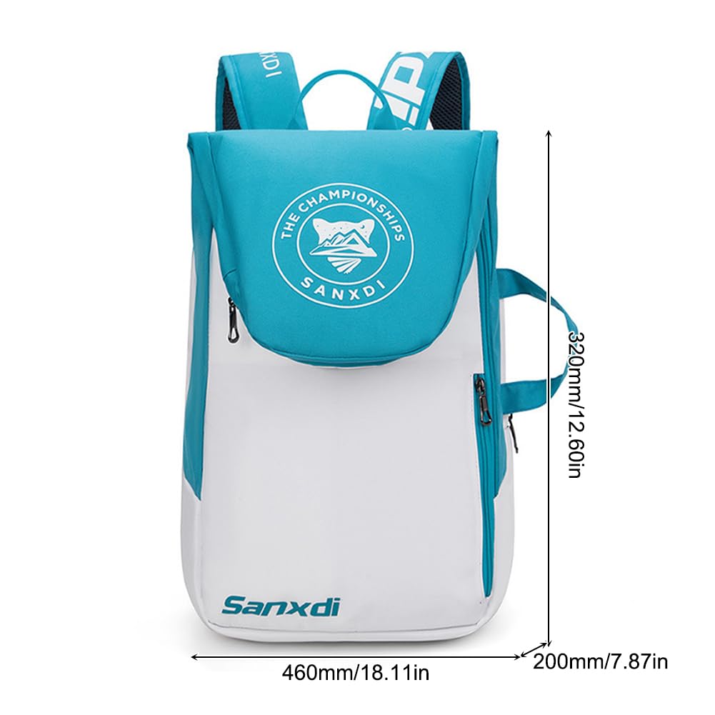 Fiorky Schlägertasche Für 3 Schläger - Wasserdichter Sportrucksack Für Tennis & Badminton