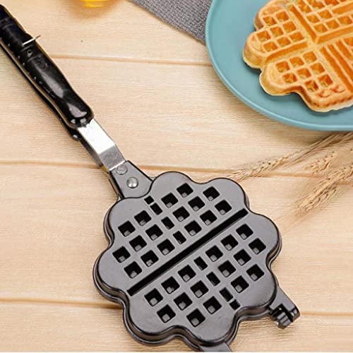 Fenteer Nicht-Stick -Seite Waffel Backform Pan Aluminium Legierung Waffeleisen Waffel zu Platte Kochen Backen werkzeug – Bild 3