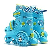 Patines ajustables para niños de 2 a 8 años, patines sin ruedas, botas de ruedas, patines de poliuretano, patines en línea suaves y transpirables, diseño de patrón de dibujos animados, patines de