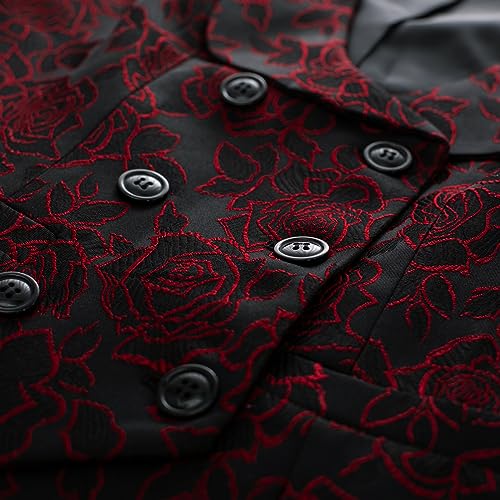 Belle Poque Waistcoat Vest for Women Jacquard Suit Vest Steampunk Gothic Medieval Style3