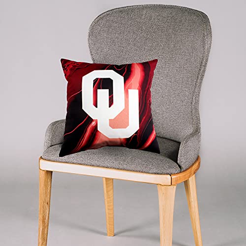 Image of College Covers Oklahoma Sooners 2 Sided Color Swept Decorative Pillow, 16 inch, Made in The USA