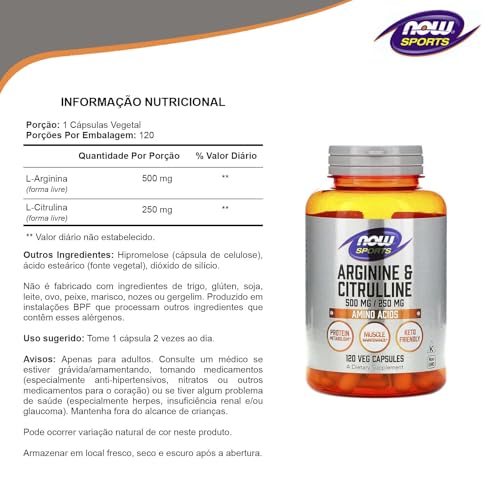 Vitamínicos, l arginina y citrulina Marca NOW (3)